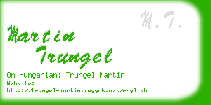 martin trungel business card